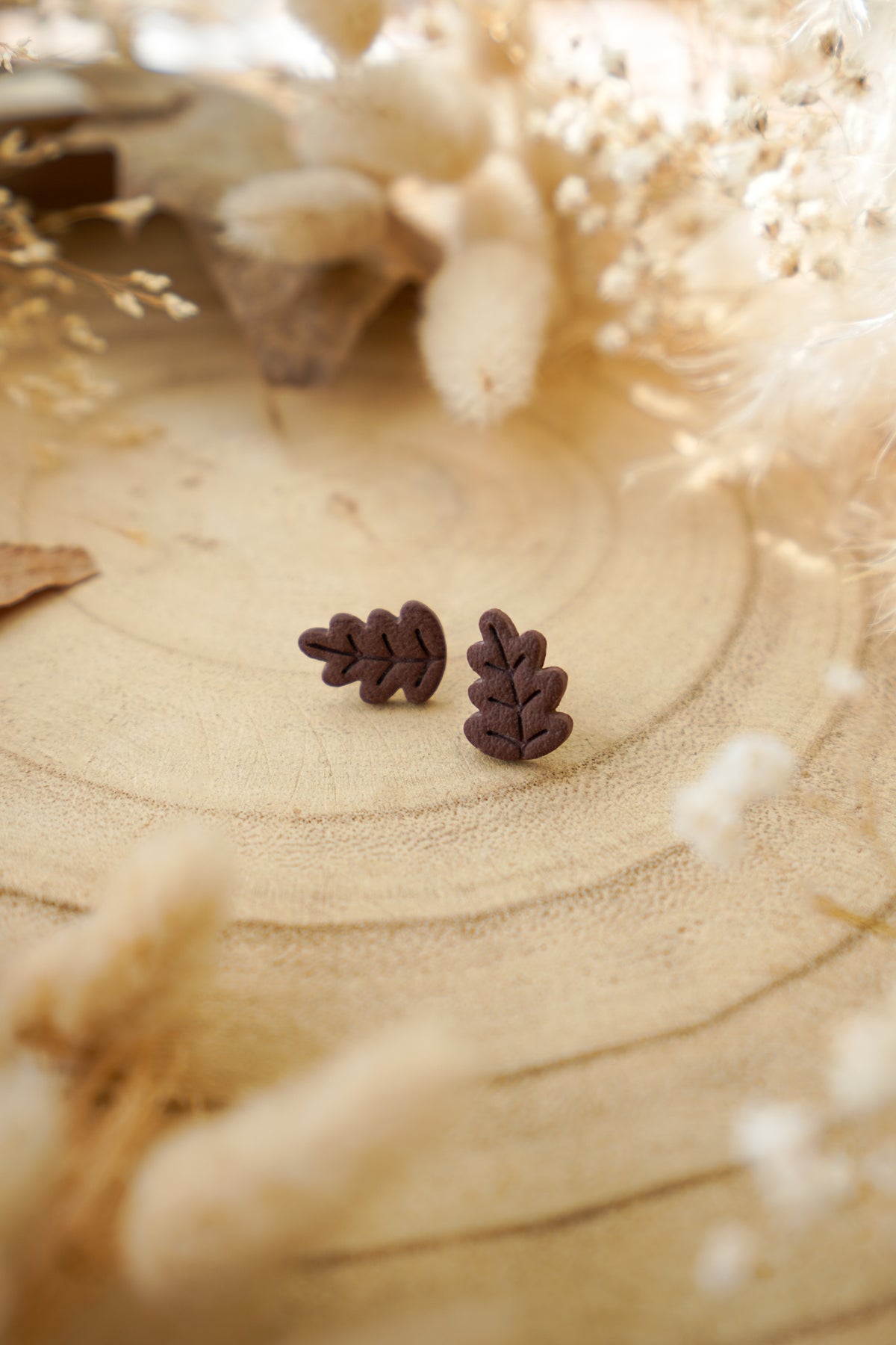 Pendientes MINI HOJA DE ROBLE | Colección Bosque Encantado