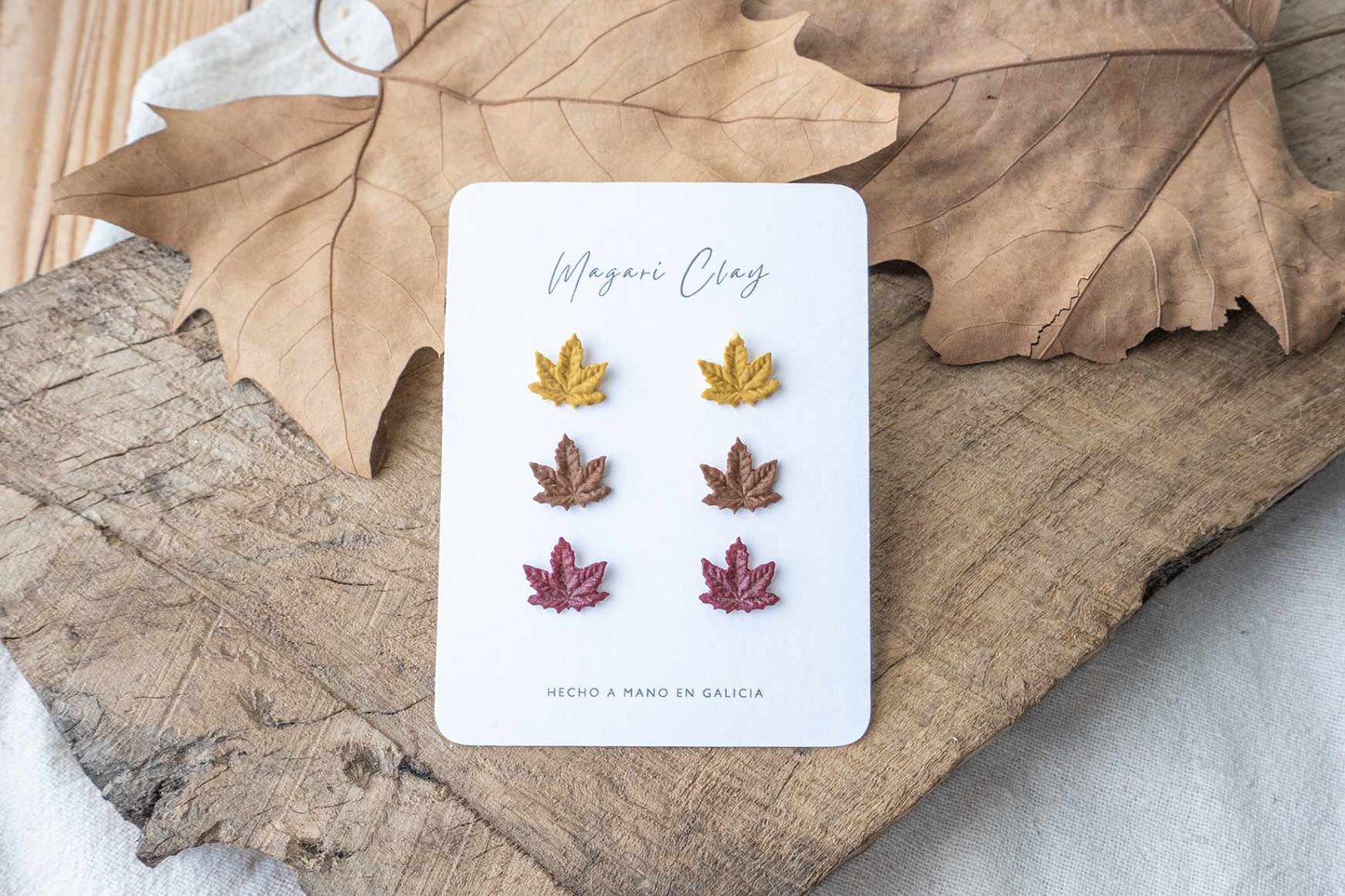 Pendientes PACKS MINI HOJAS DE ARCE | Colección OTOÑO