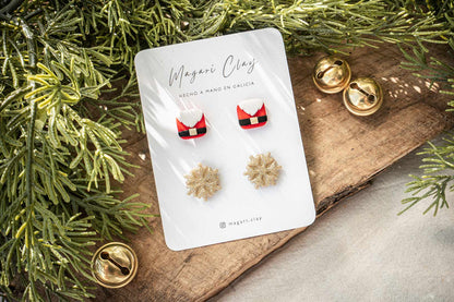 Pendientes PAPÁ NOEL | Colección CUENTOS DE NAVIDAD