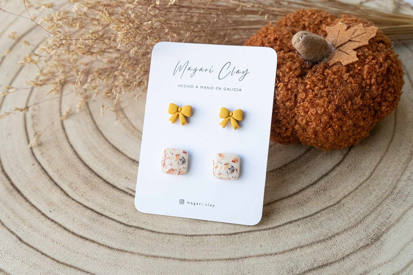 Pendientes PACK "EDICIÓN ESPECIAL PARROIBO" (ESTAMPADO PETIRROJO) | Colección BOSQUE ENCANTADO 🍂✨