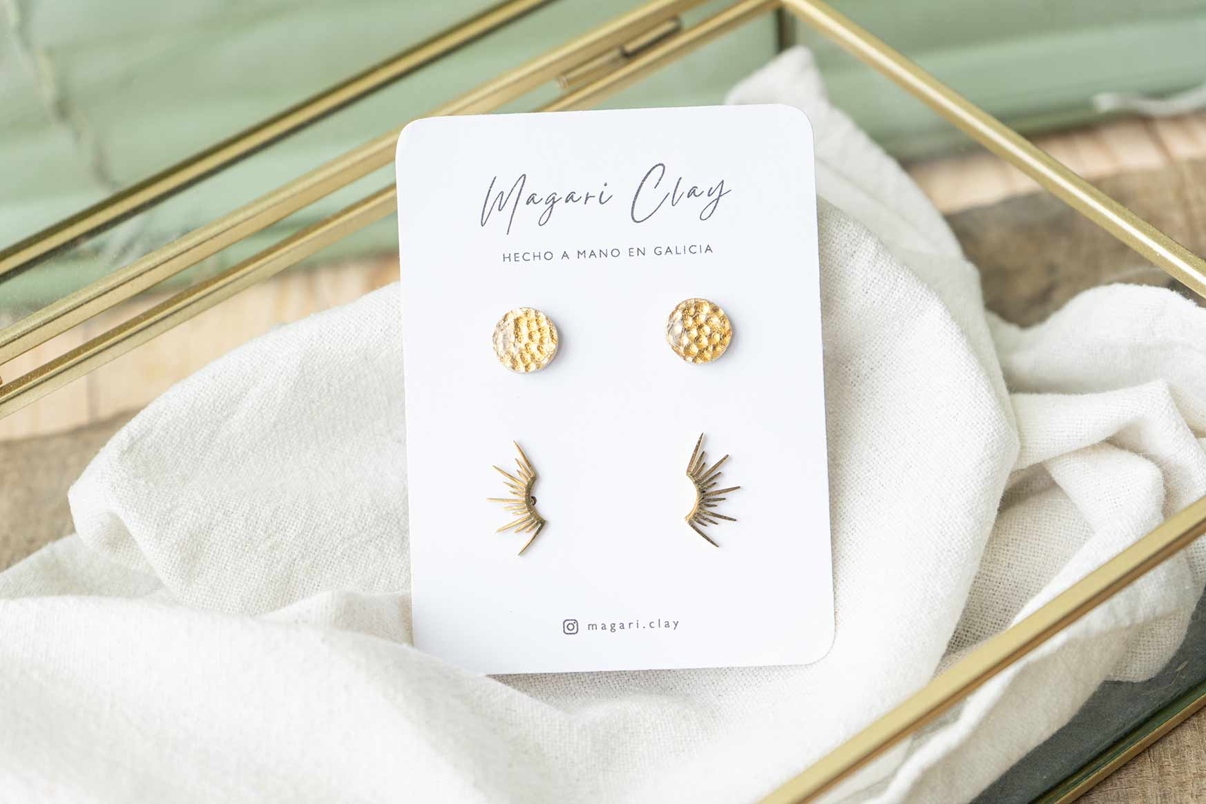Pendientes mini sol 