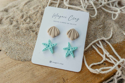 Pendientes ESTRELLA DE MAR | Colección MEDITERRÁNEO