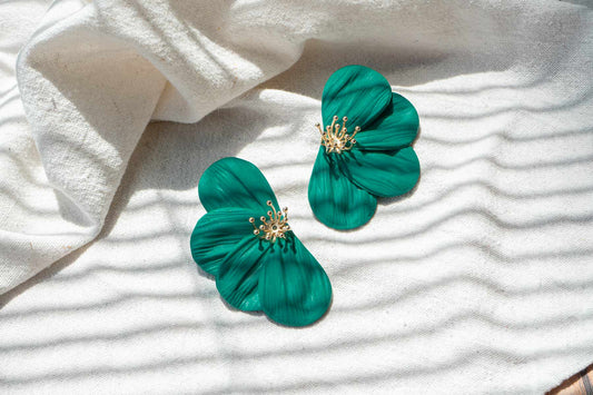Pendientes ANTHEIA (color verde esmeralda)