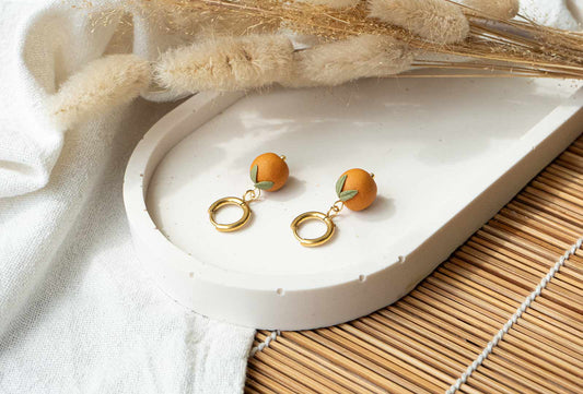 Pendientes mini naranjas