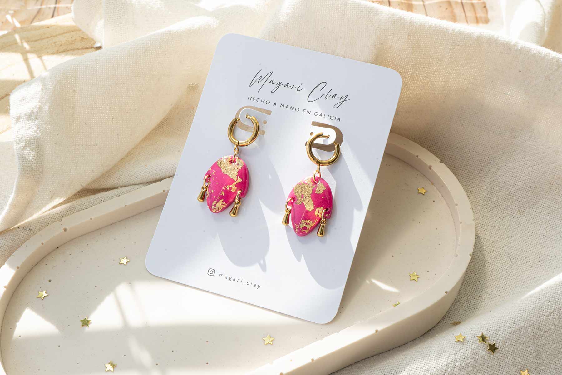 Pendientes Aro Mini Peliqueiro & Cigarrón  | Colección  ENTROIDO DE GALICIA