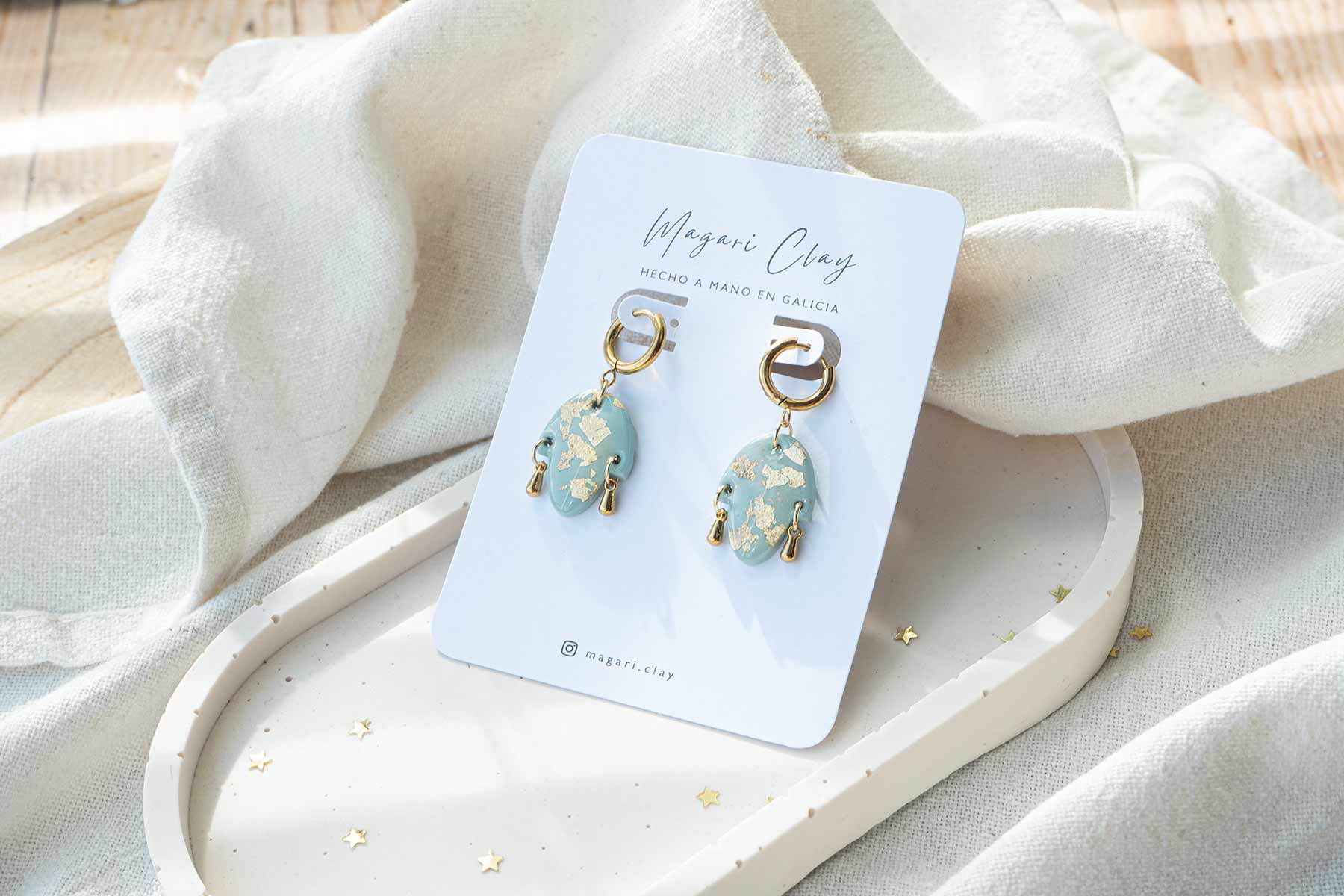 Pendientes Aro Mini Peliqueiro & Cigarrón  | Colección  ENTROIDO DE GALICIA