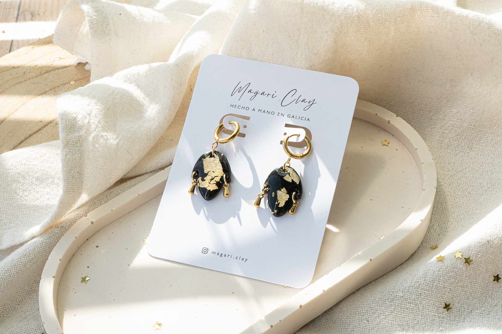 Pendientes Aro Mini Peliqueiro & Cigarrón  | Colección  ENTROIDO DE GALICIA