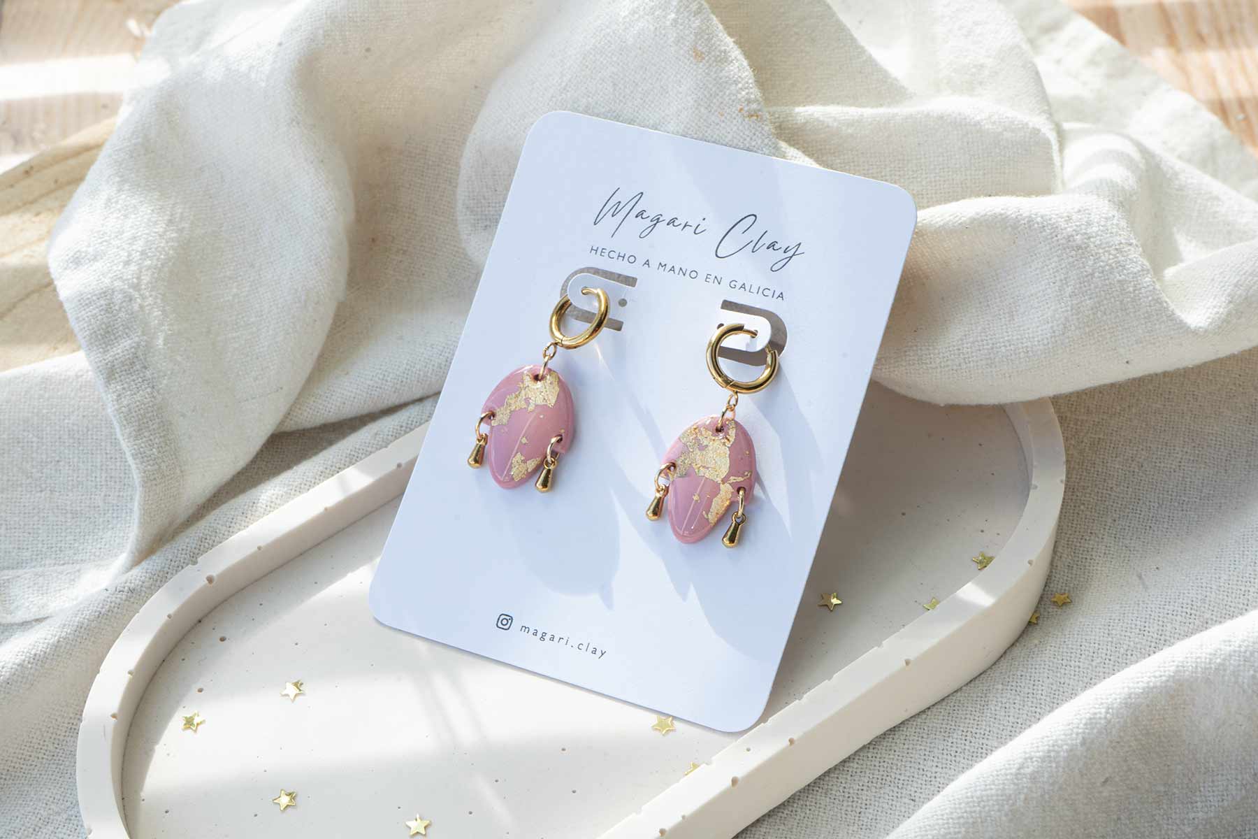 Pendientes Aro Mini Peliqueiro & Cigarrón  | Colección  ENTROIDO DE GALICIA