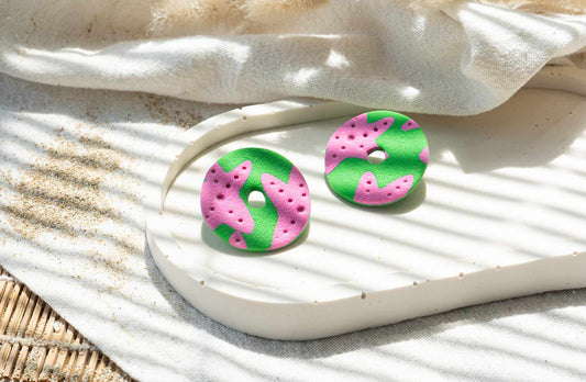 Pendientes COCKTAIL TROPICAL (redondo) | Colección TROPICAL 🌺