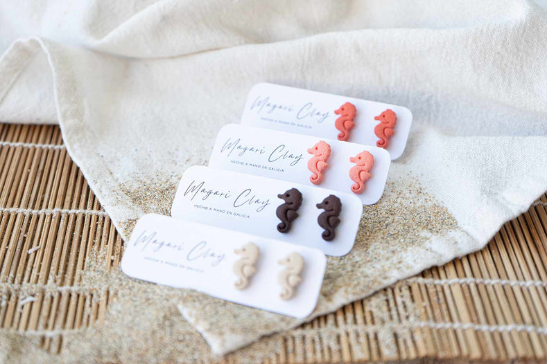 Pendientes MINI CABALLITO DE MAR | Colección TROPICAL 🌺