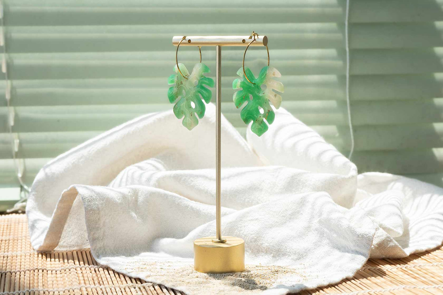 Pendientes JADE TROPICAL (efecto mineral) | Colección TROPICAL 🌺