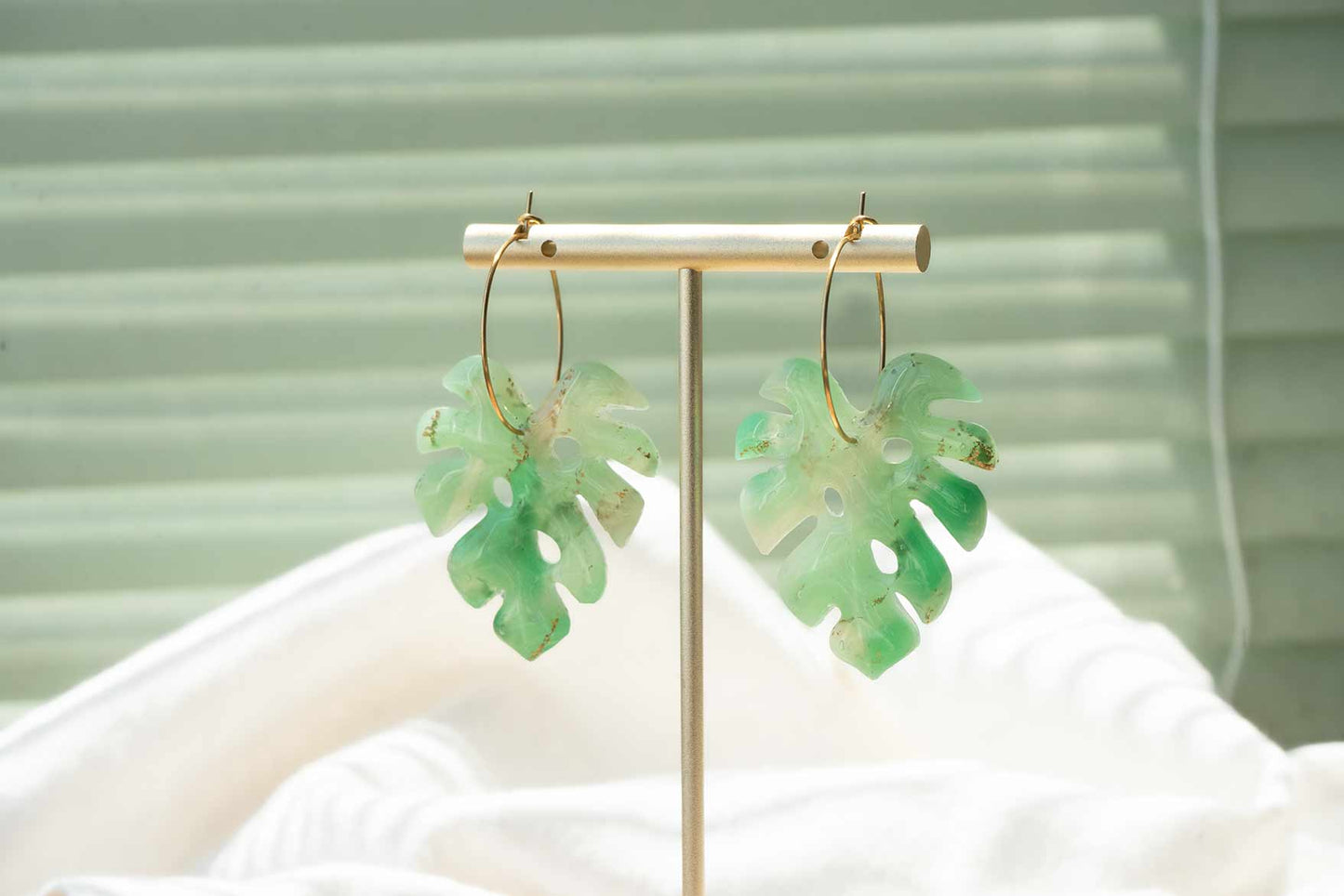 Pendientes JADE TROPICAL (efecto mineral) | Colección TROPICAL 🌺