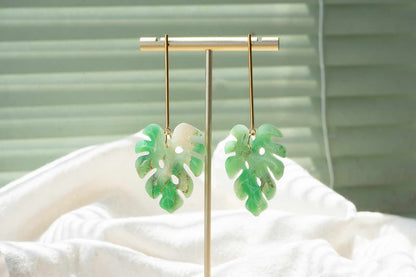 Pendientes JADE TROPICAL (efecto mineral) | Colección TROPICAL 🌺