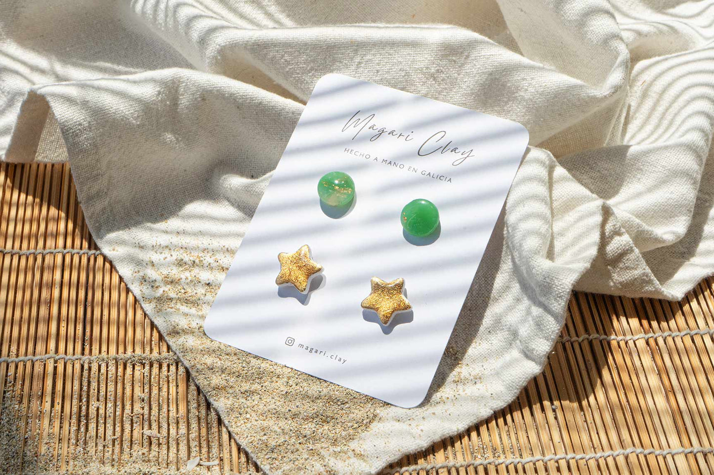 Pendientes JADE TROPICAL (efecto mineral) | Colección TROPICAL 🌺