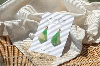 Pendientes JADE TROPICAL (efecto mineral) | Colección TROPICAL 🌺