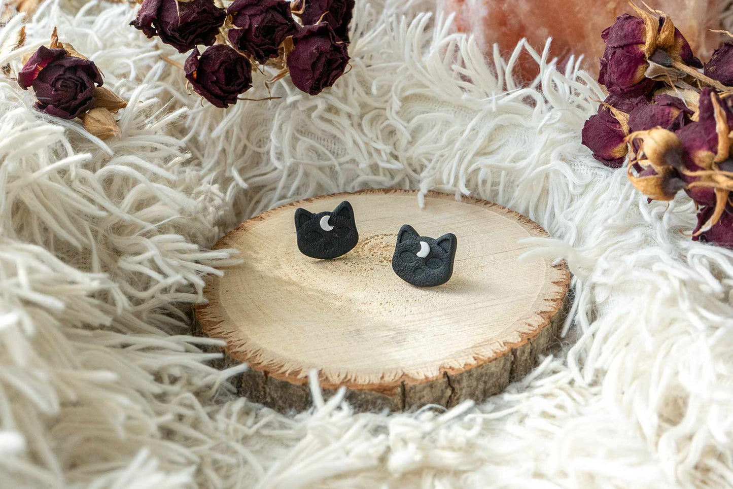 Pendientes GATO NEGRO | Colección HALLOWEEN 🐈‍⬛