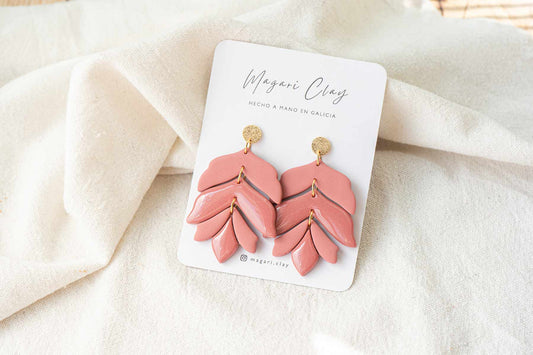 Pendientes JANE (rosa)  | Colección AMBULANTE 🎪 (exclusivos de feria)