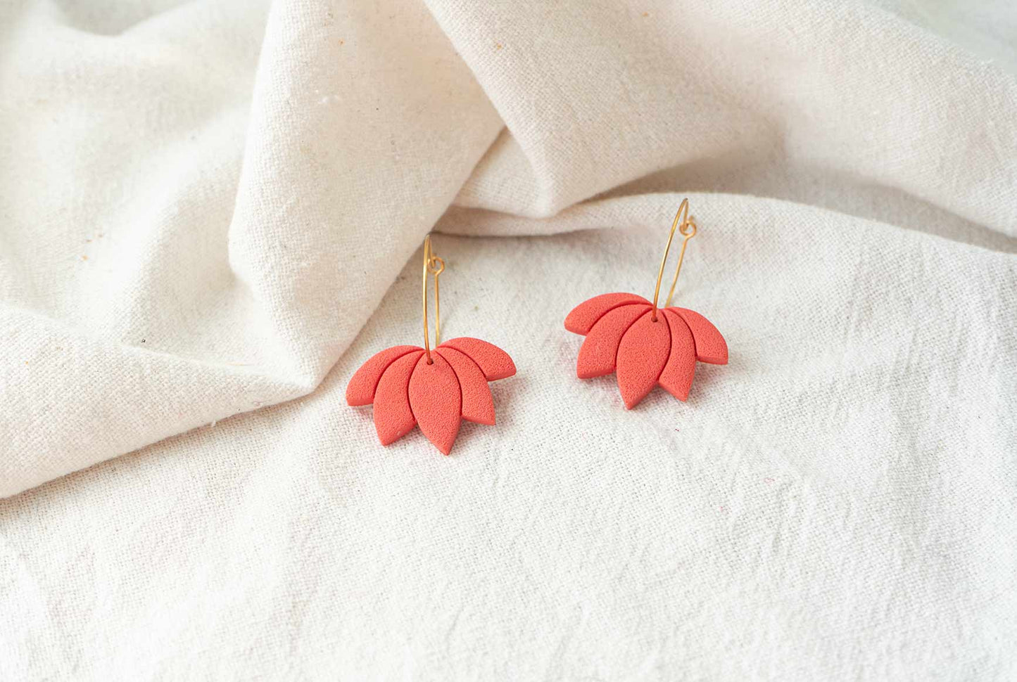 Pendientes LOTIS (coral)  | Colección AMBULANTE 🎪 (exclusivos de feria)
