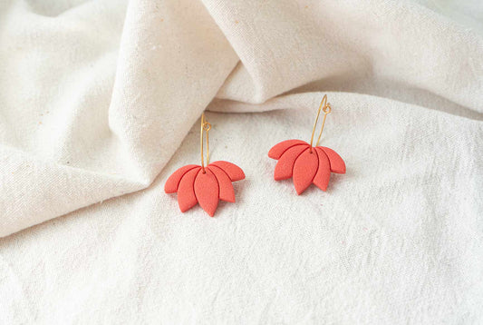 Pendientes LOTIS (coral)  | Colección AMBULANTE 🎪 (exclusivos de feria)