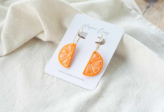 Pendientes MEDIA NARANJA  | Colección AMBULANTE 🎪 (exclusivos de feria)