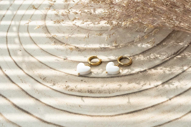 Pendientes MINI CORAZONES ARO (colores otoñales) | Colección VIENTOS DE ESCOCIA 🍂