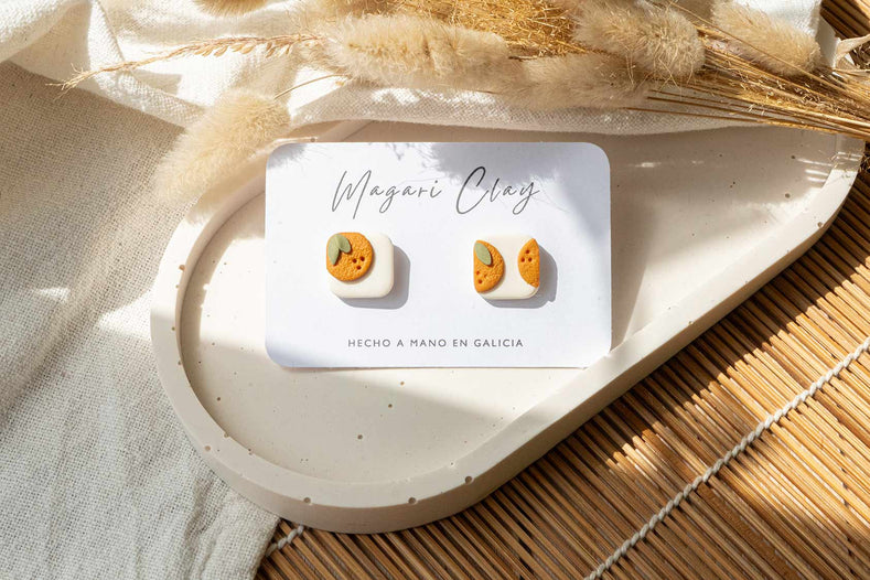 Pendientes Positano naranjas