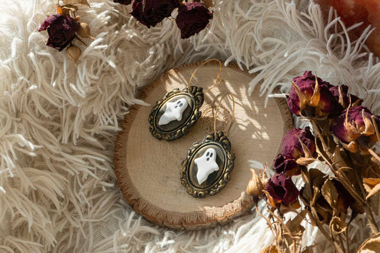 Pendientes RETRATO FANTASMA | Colección HALLOWEEN 🐈‍⬛