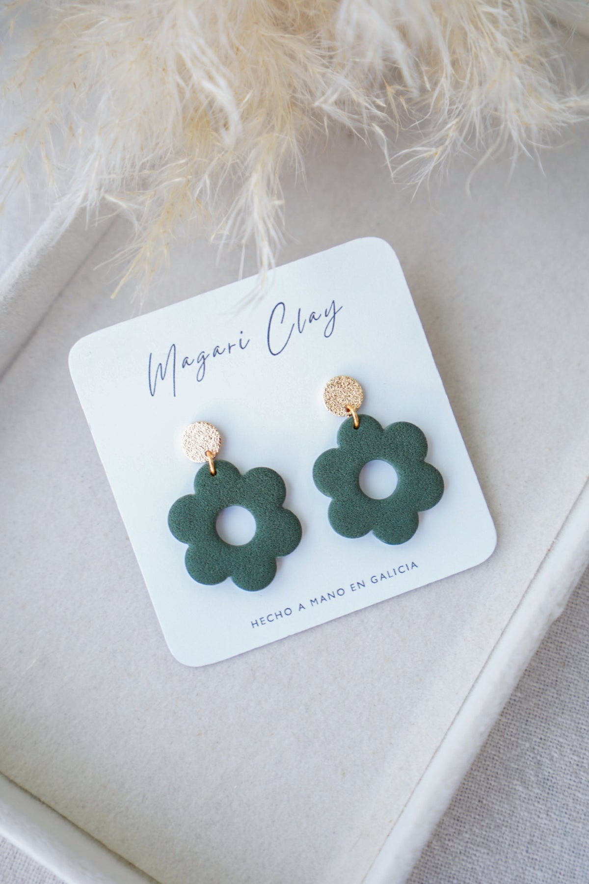 Pendientes FLORA (textura)