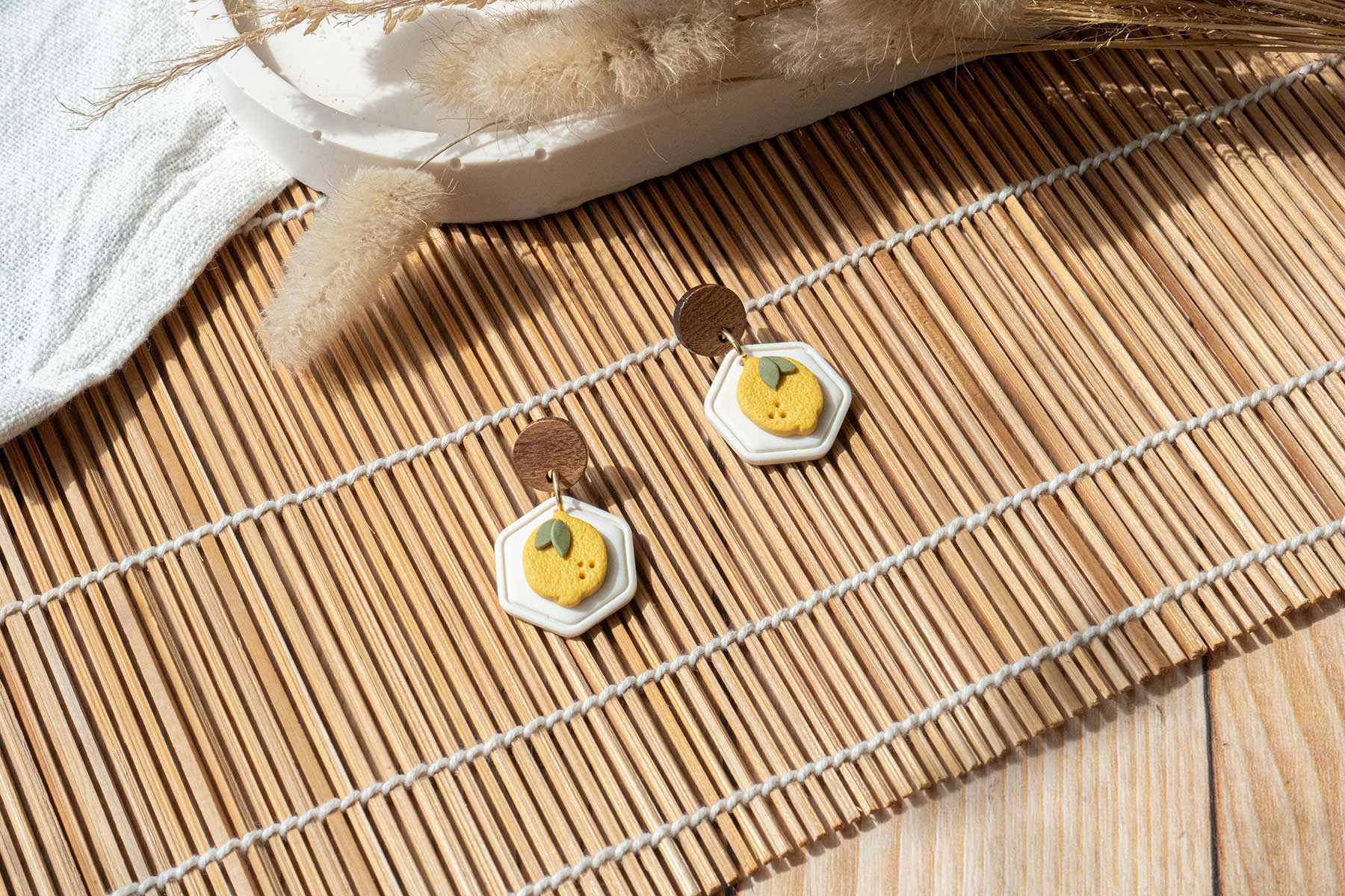 PENDIENTES LIMONES VERANO