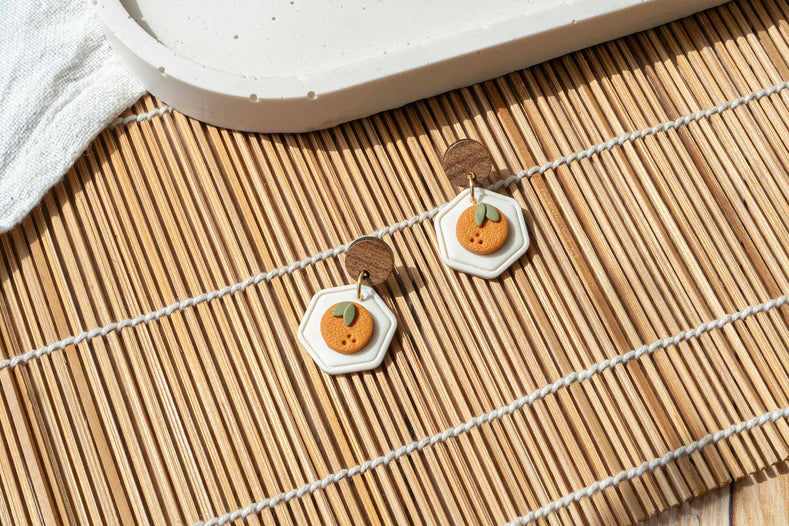 Pendientes naranjas verano