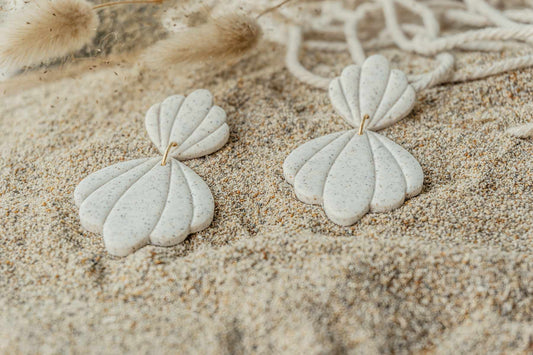 Pendientes conchas VIEIRAS | Colección MEDITERRÁNEO