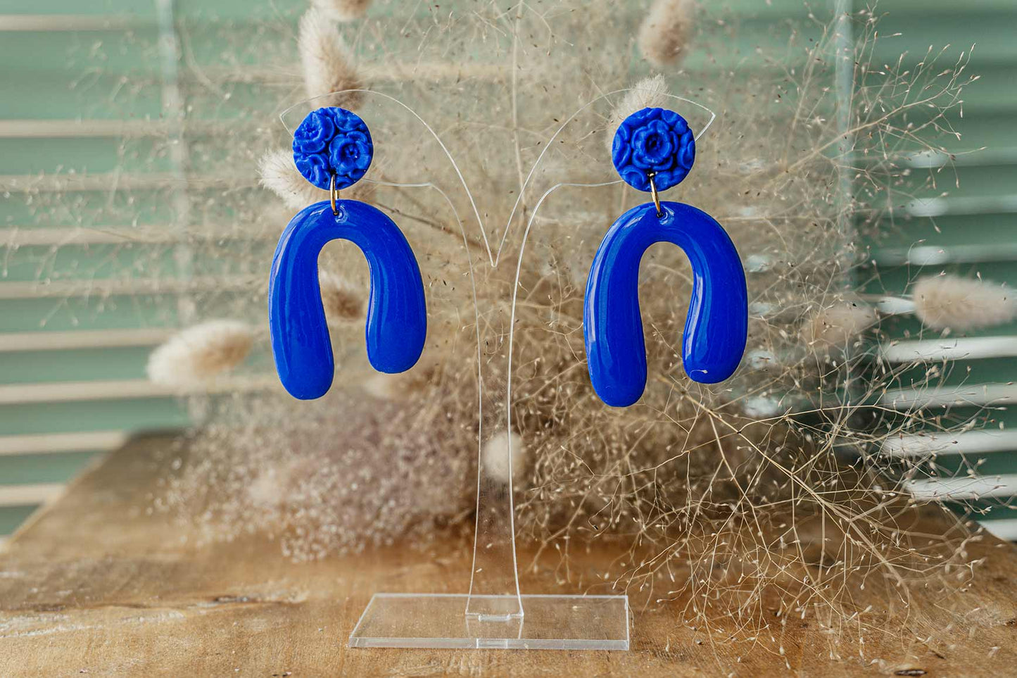 Pendientes ATENEA (color azul klein)