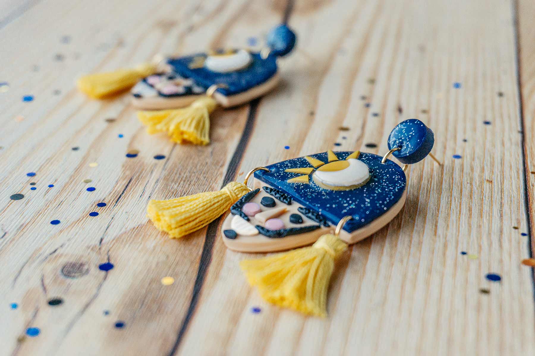 Pendientes Peliqueiro & Cigarrón  "LUSCO FUSCO" | Colección ENTROIDO DE GALICIA